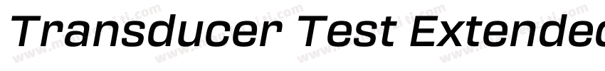 Transducer Test Extended Medium字体转换